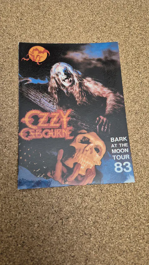 Vintage Postcard - Ozzy Osbourne Bark at the Moon Tour '83