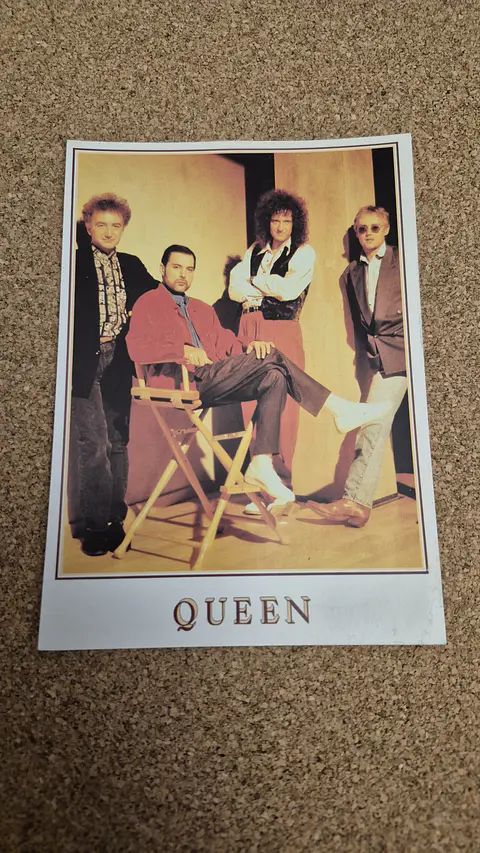 Vintage Postcard - Queen Band Group Portrait Studio