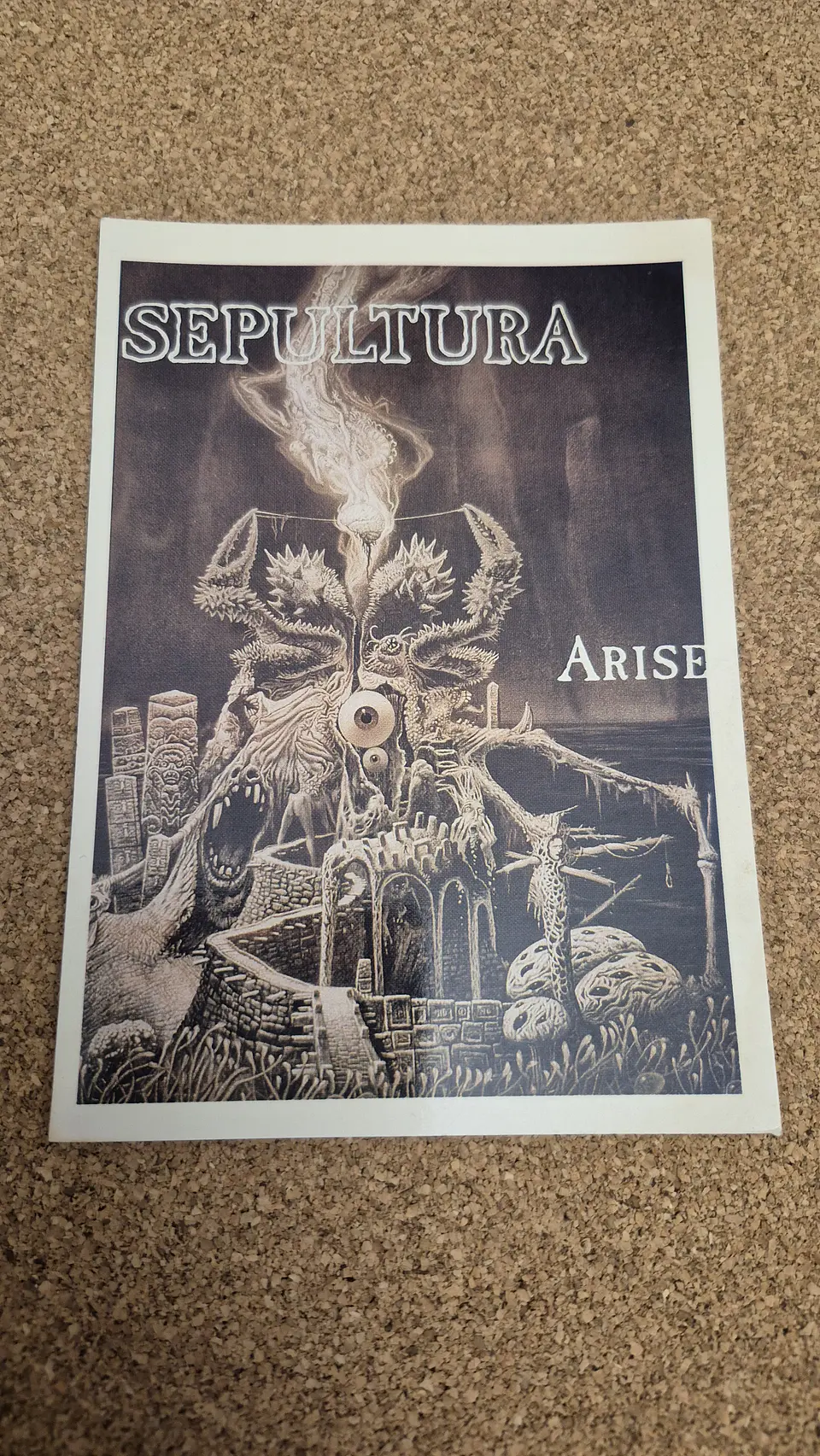 Vintage Postcard - Sepultura Arise Album Cover Artwork 1