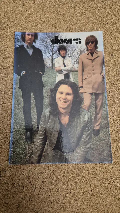 Vintage Postcard - The Doors Band Portrait Outdoor