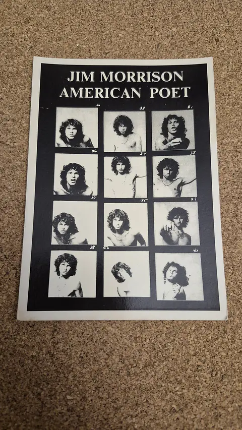 Vintage Postcard - Jim Morrison American Poet Contact Sheet Multi-Photo