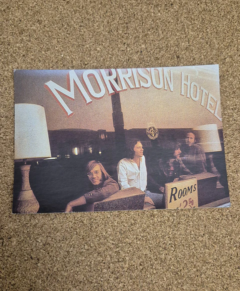 Vintage Postcard - The Doors Morrison Hotel Album Cover