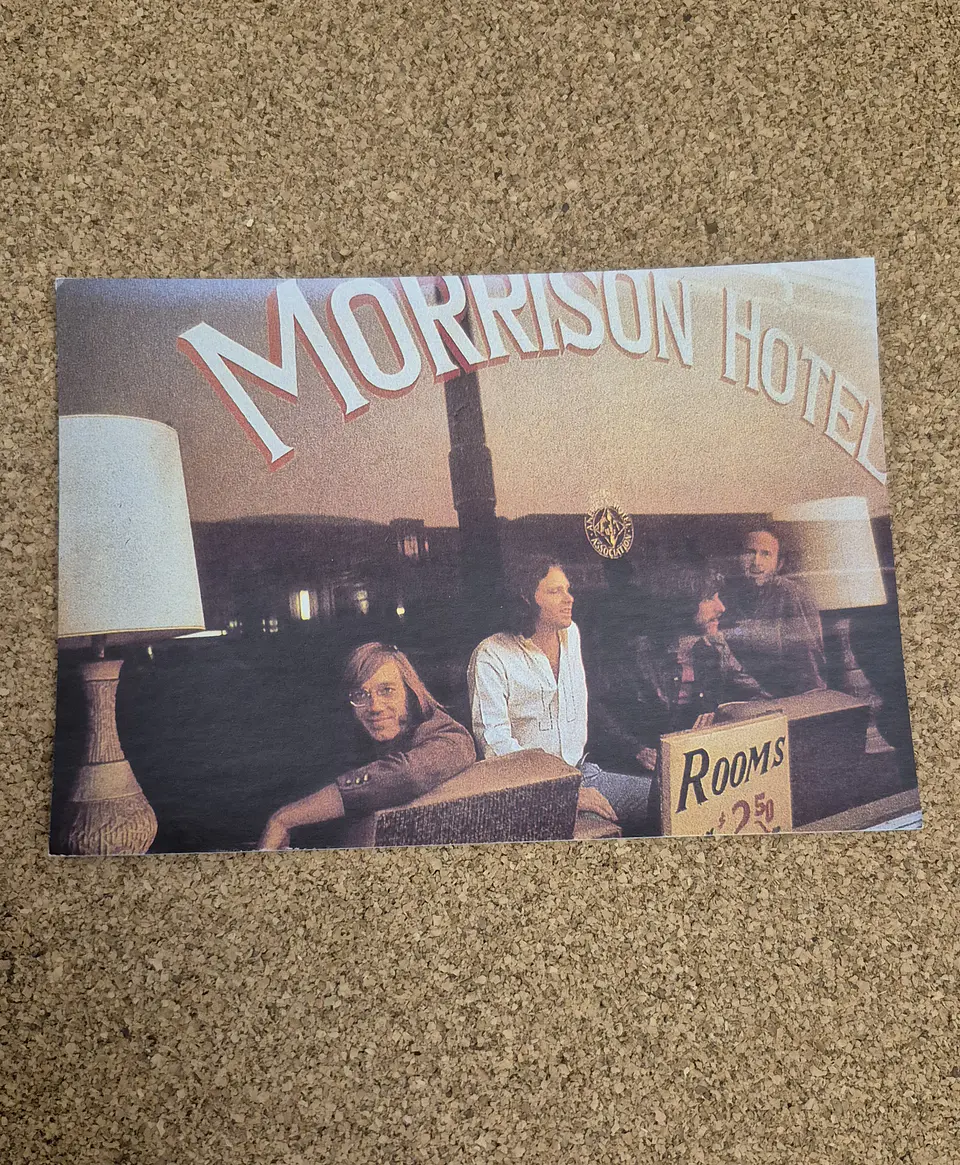 Vintage Postcard - The Doors Morrison Hotel Album Cover 1
