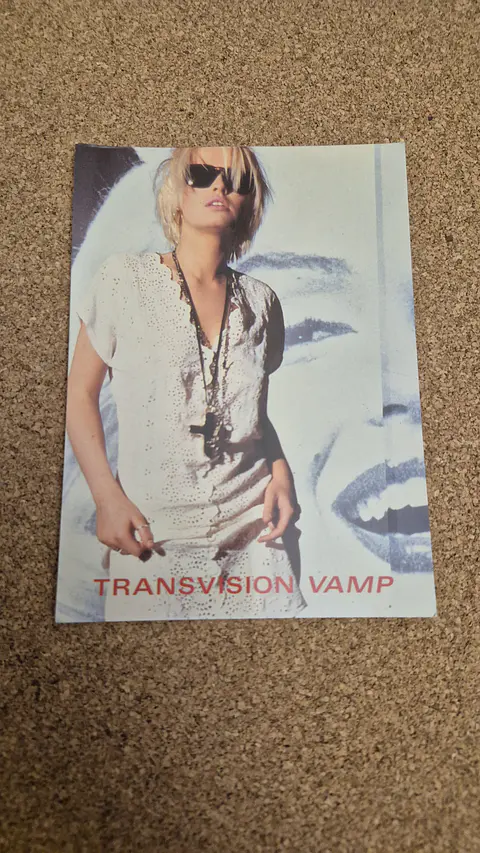 Vintage Postcard - Transvision Vamp Wendy James Pop Rock Band