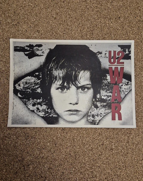Vintage Postcard - U2 War Album Cover Art Rock Collectible
