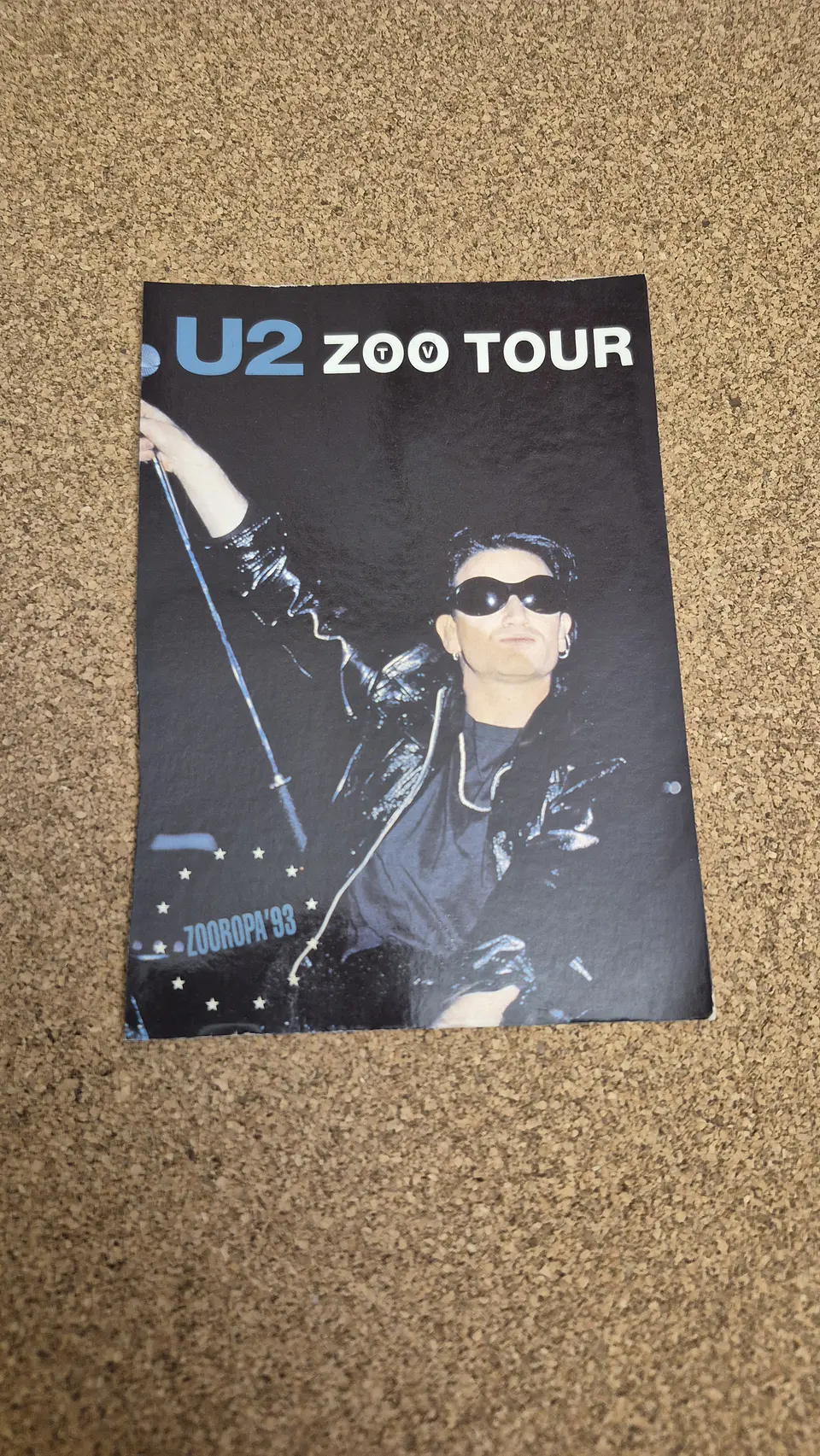 Vintage Postcard - U2 Zoo TV Tour Zooropa '93 Bono Rock Collectible 1