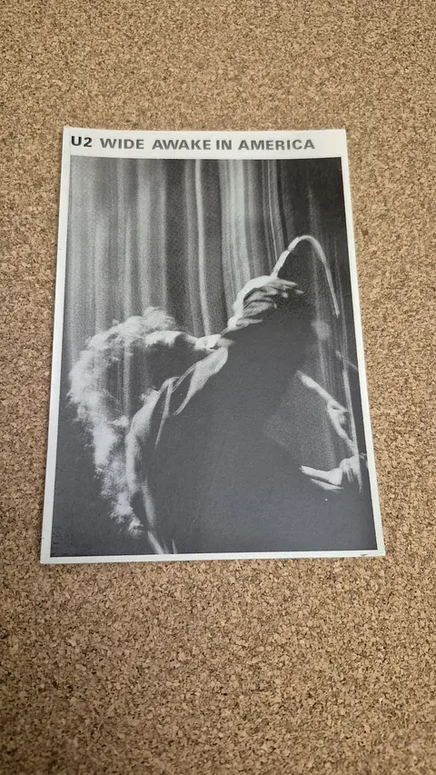 ​Vintage Postcard - U2 Wide Awake in America Live EP Rock Collectible
