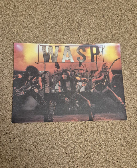 Vintage Postcard - W.A.S.P. Heavy Metal Band Concert Gigantes Del Heavy
