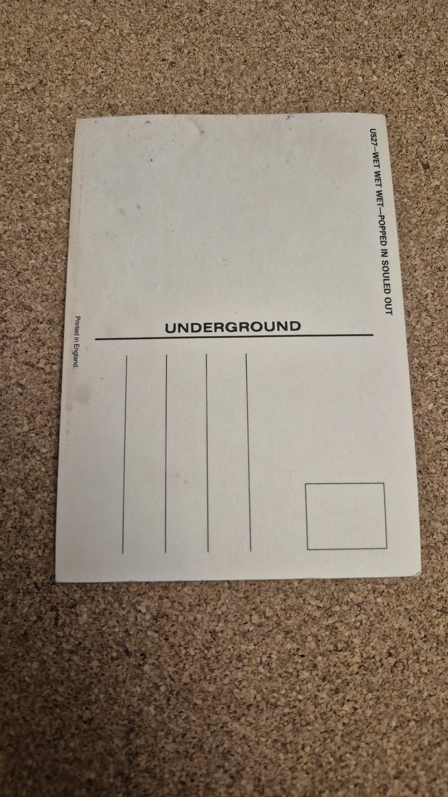 Vintage Postcard - Wet Wet Wet Popped In Souled Out Band Collectible 2