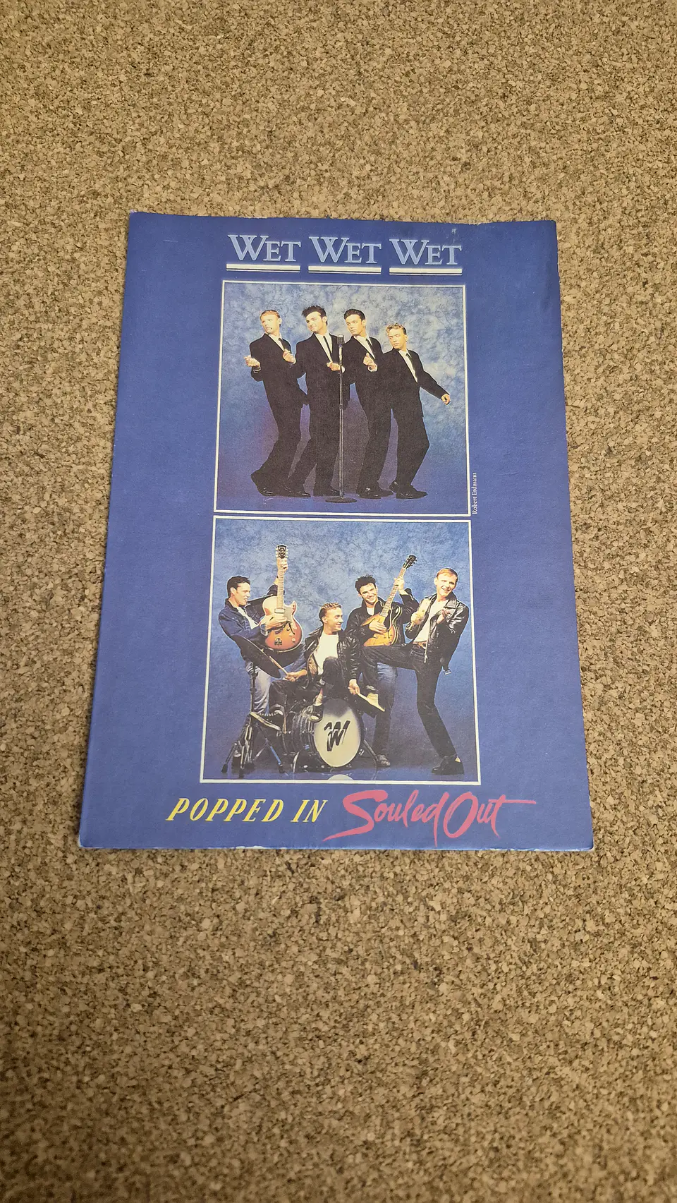 Vintage Postcard - Wet Wet Wet Popped In Souled Out Band Collectible 1
