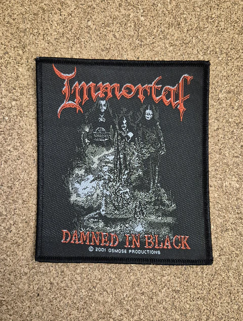 Immortal Damned in Black Patch - Woven (Sew-on)