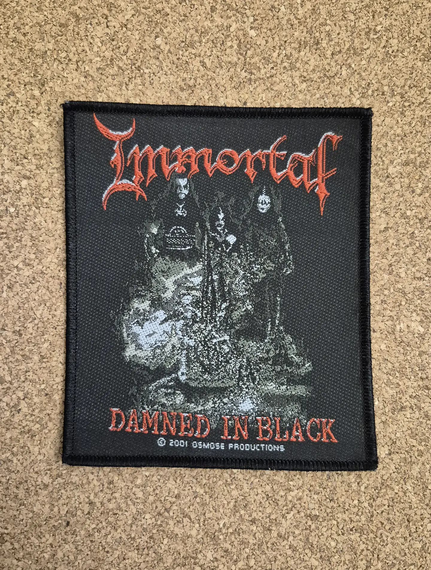 Immortal Damned in Black Patch - Woven (Sew-on) 1