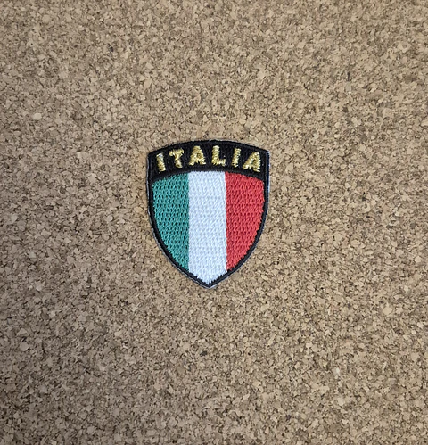 Italia Flag Patch - Embroidered (Iron-on)