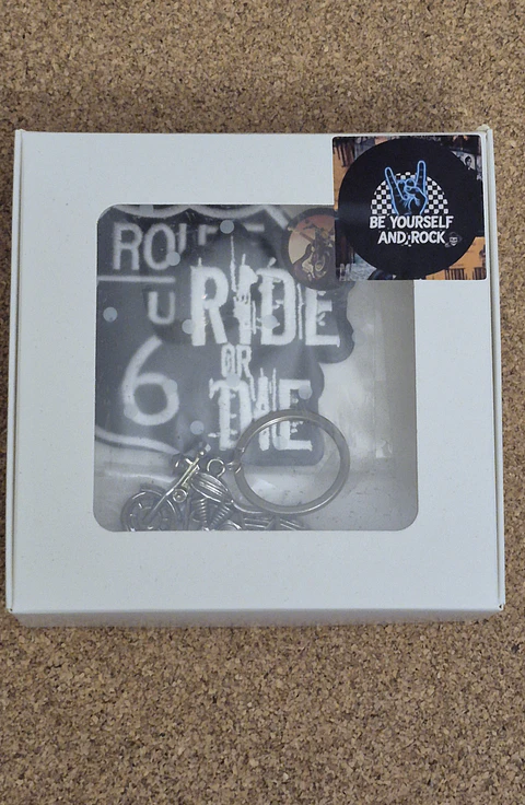 Special Biker Pack: Motorcycle Keychain & Patches Set - Special Price