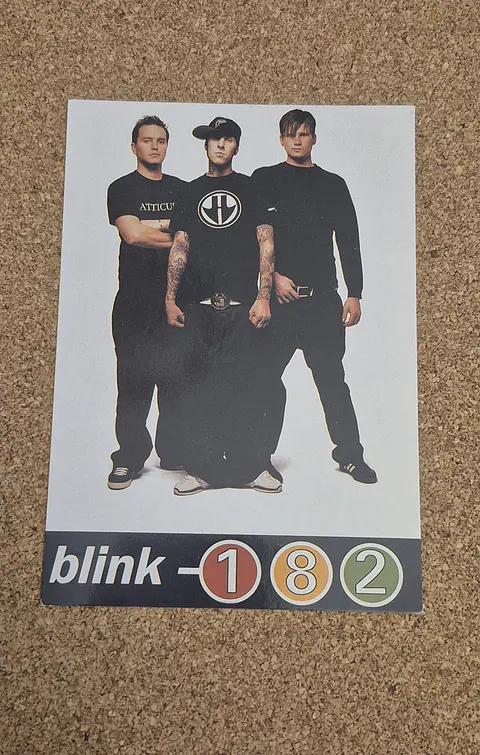 Vintage Postcard - Blink-182 (Band Portrait)