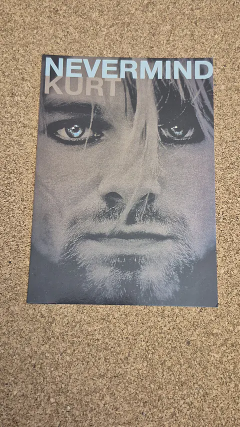 Vintage Postcard - Nirvana (Kurt Cobain Nevermind)