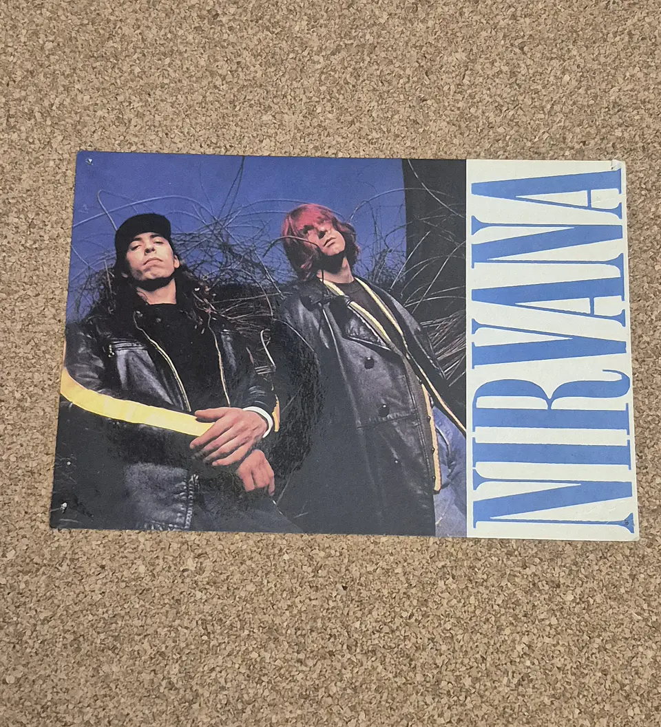 Vintage Postcard - Nirvana (Dave Grohl & Kurt Cobain) 1