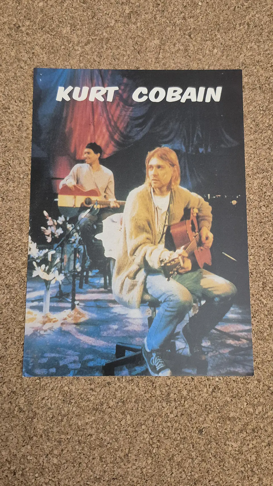 Vintage Postcard - Nirvana (Kurt Cobain MTV Unplugged) 1
