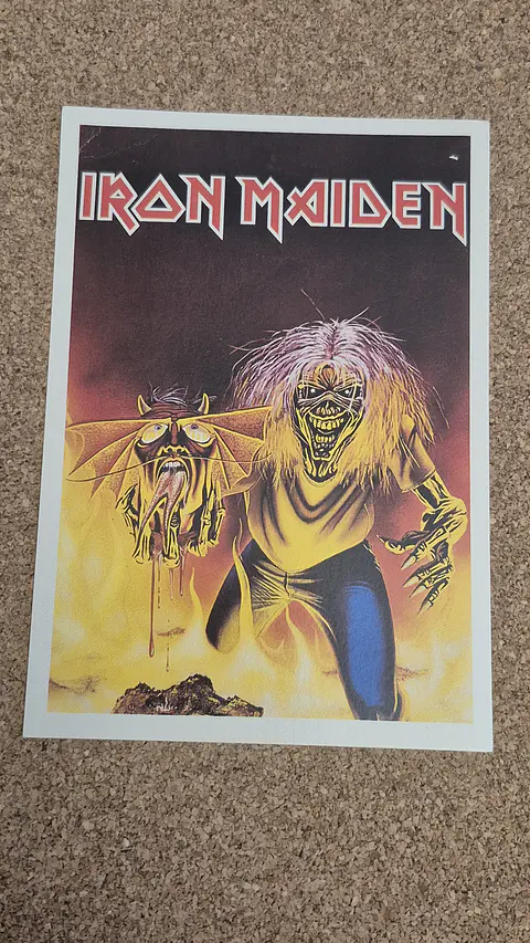 Vintage Postcard - Iron Maiden (Purgatory Artwork)