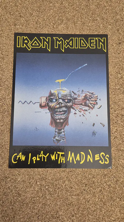 Vintage Postcard - Iron Maiden (Can I Play With Madness)