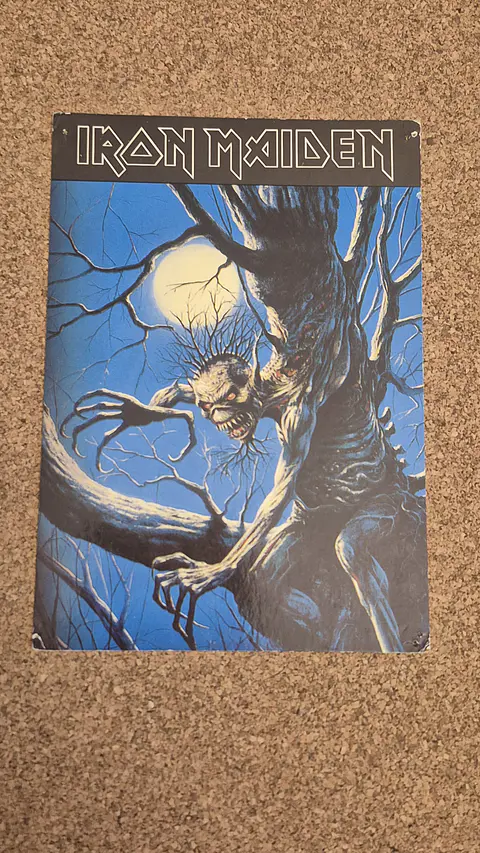 Vintage Postcard - Iron Maiden (Fear of the Dark Artwork)