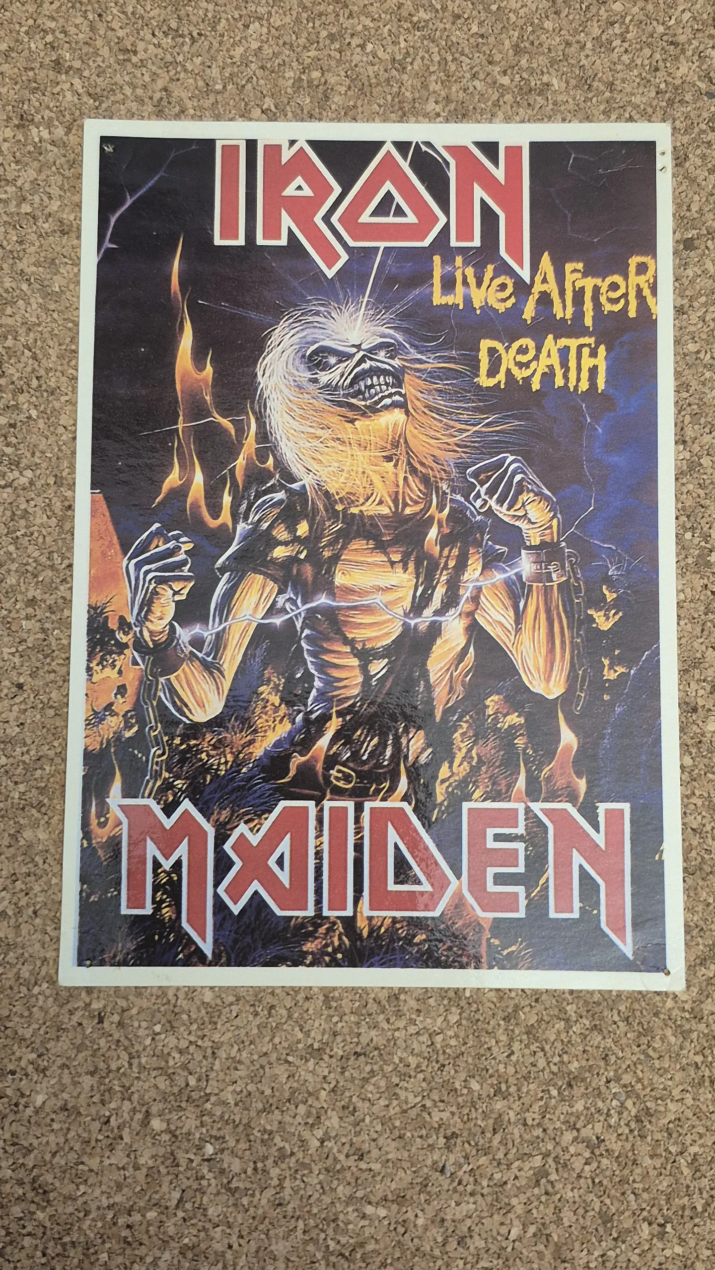 Vintage Postcard - Iron Maiden (Live After Death Artwork) 1