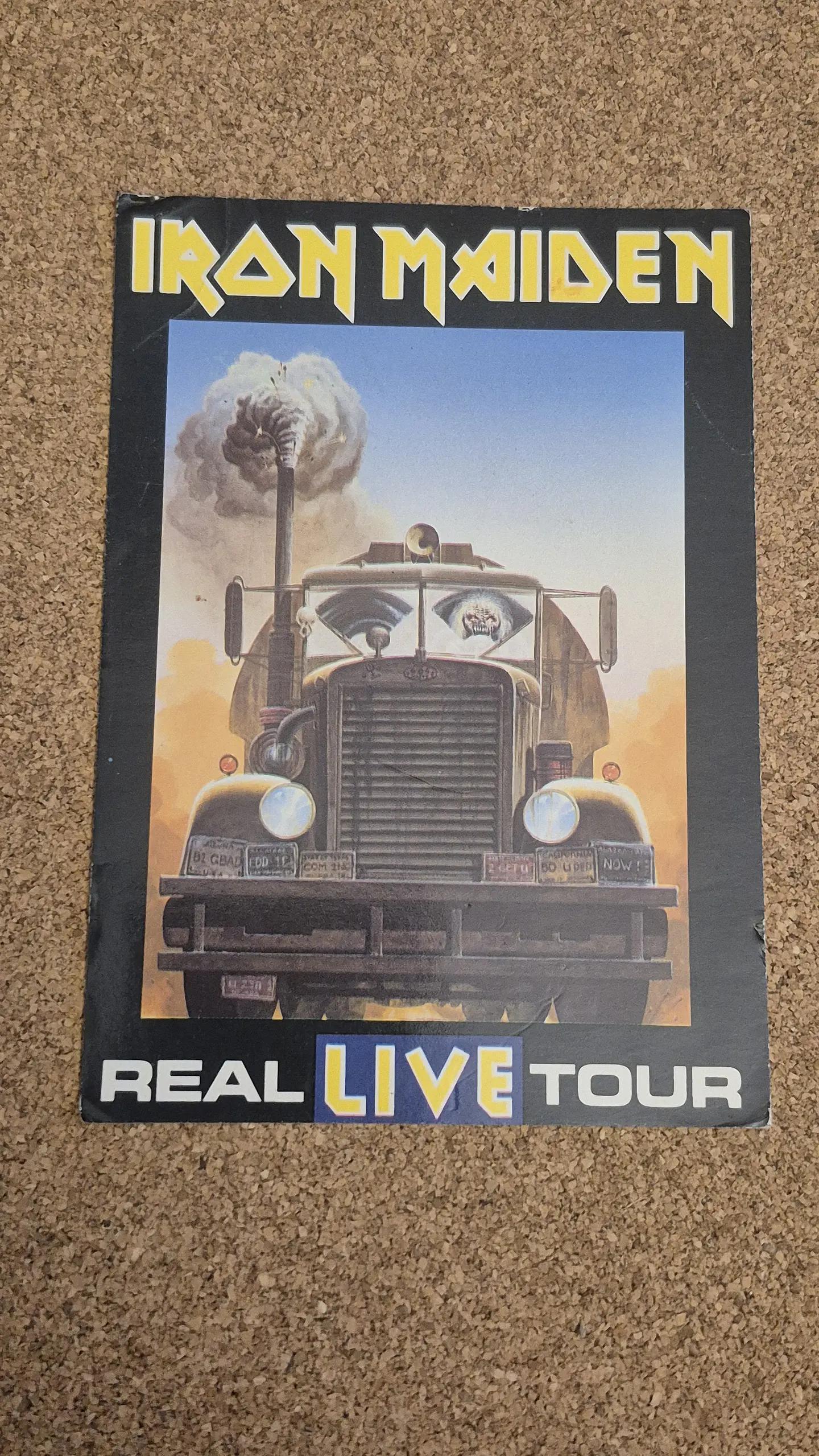 Vintage Postcard - Iron Maiden (Real Live Tour / Truck Artwork) 1