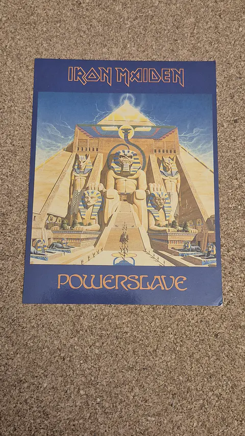 ​Vintage Postcard - Iron Maiden (Powerslave Album Artwork)