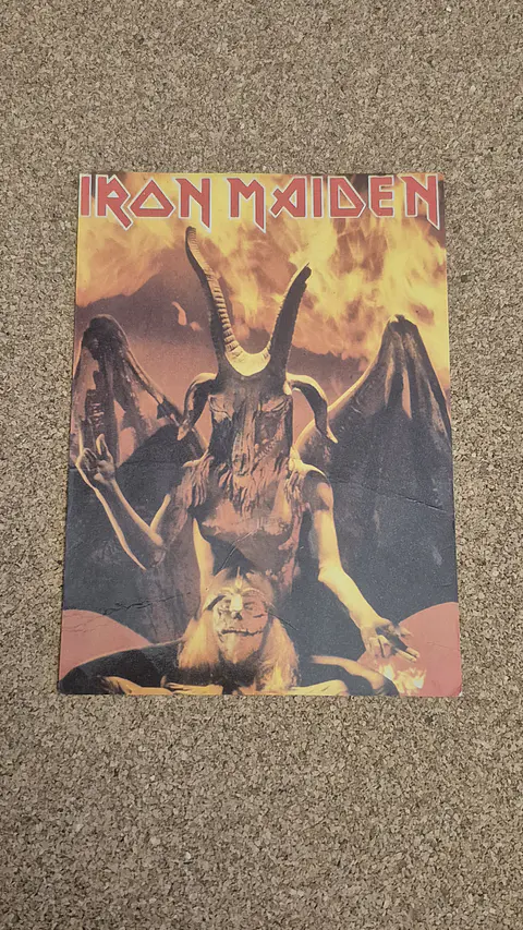 Vintage Postcard - Iron Maiden (The Number of the Beast Artwork)