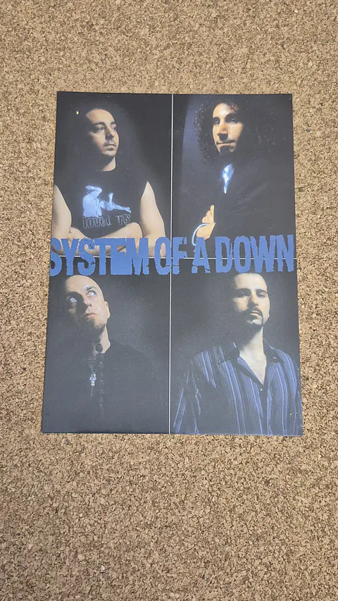 Vintage Postcard - System of a Down (Band Members Grid)