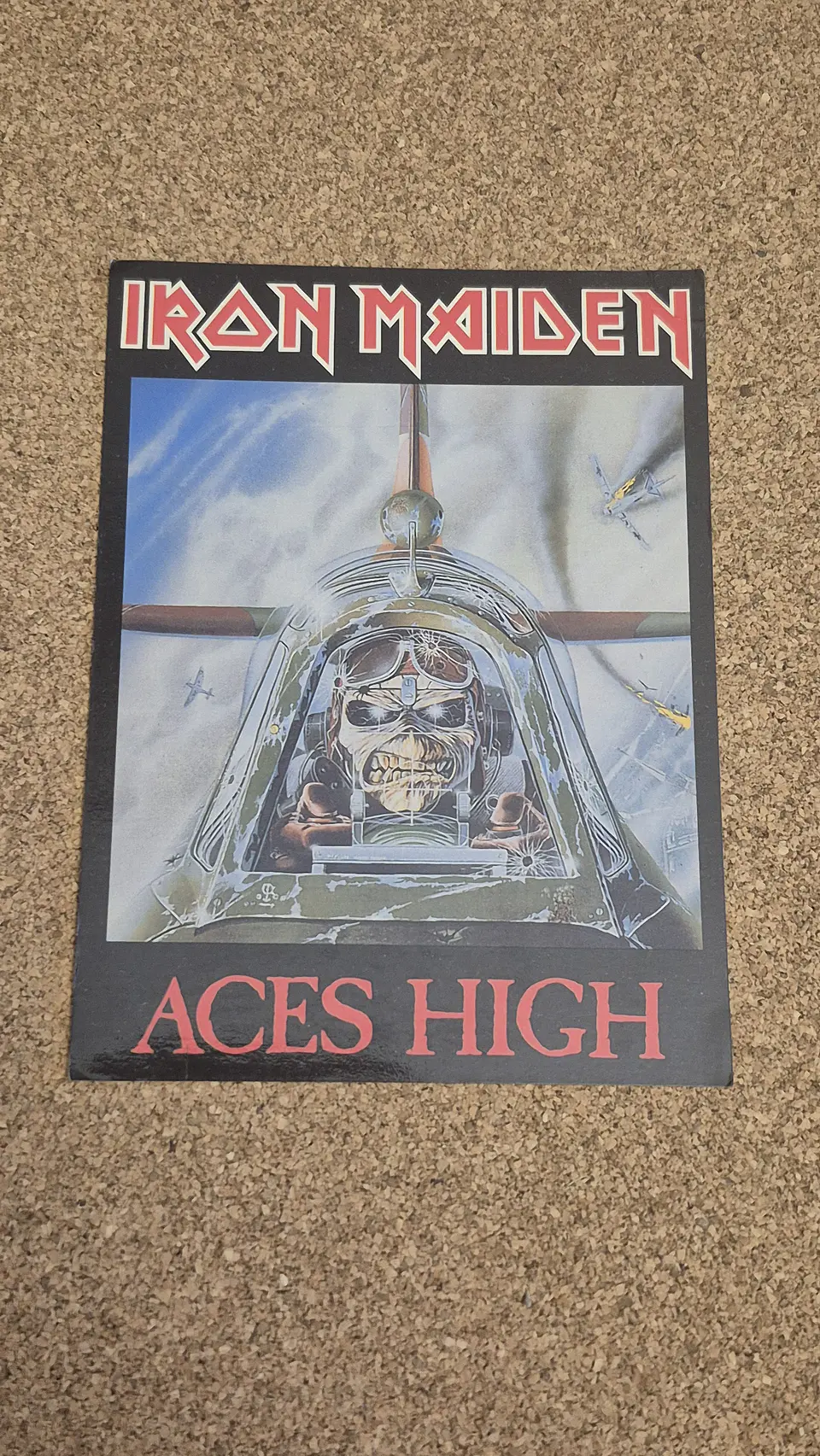 Vintage Postcard - Iron Maiden (Aces High Artwork) 1