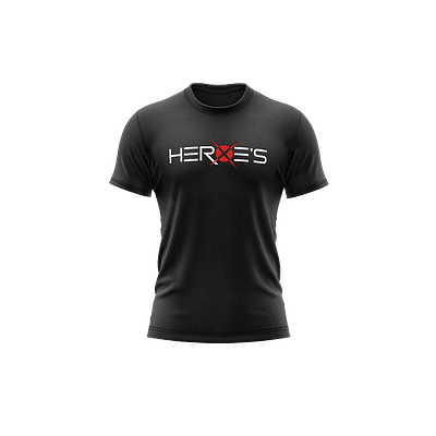 T-Shirt Heroe's Basic Preta