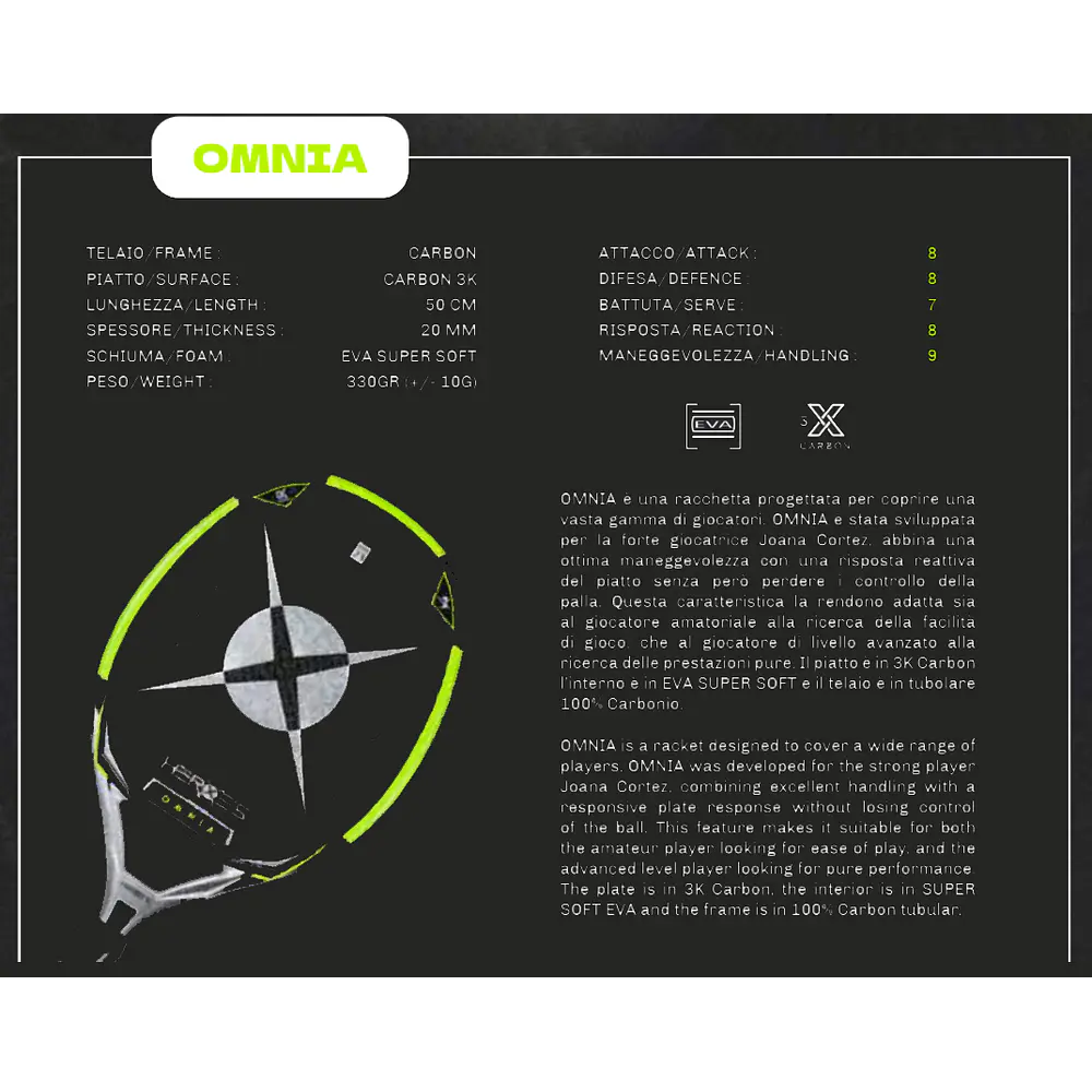  2023 Heroe's Omnia Beach Tennis Racket