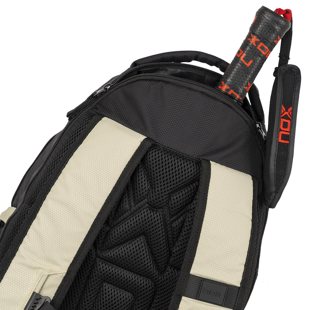 Beach Tennis Backpack NOX Street Black and Light Gray