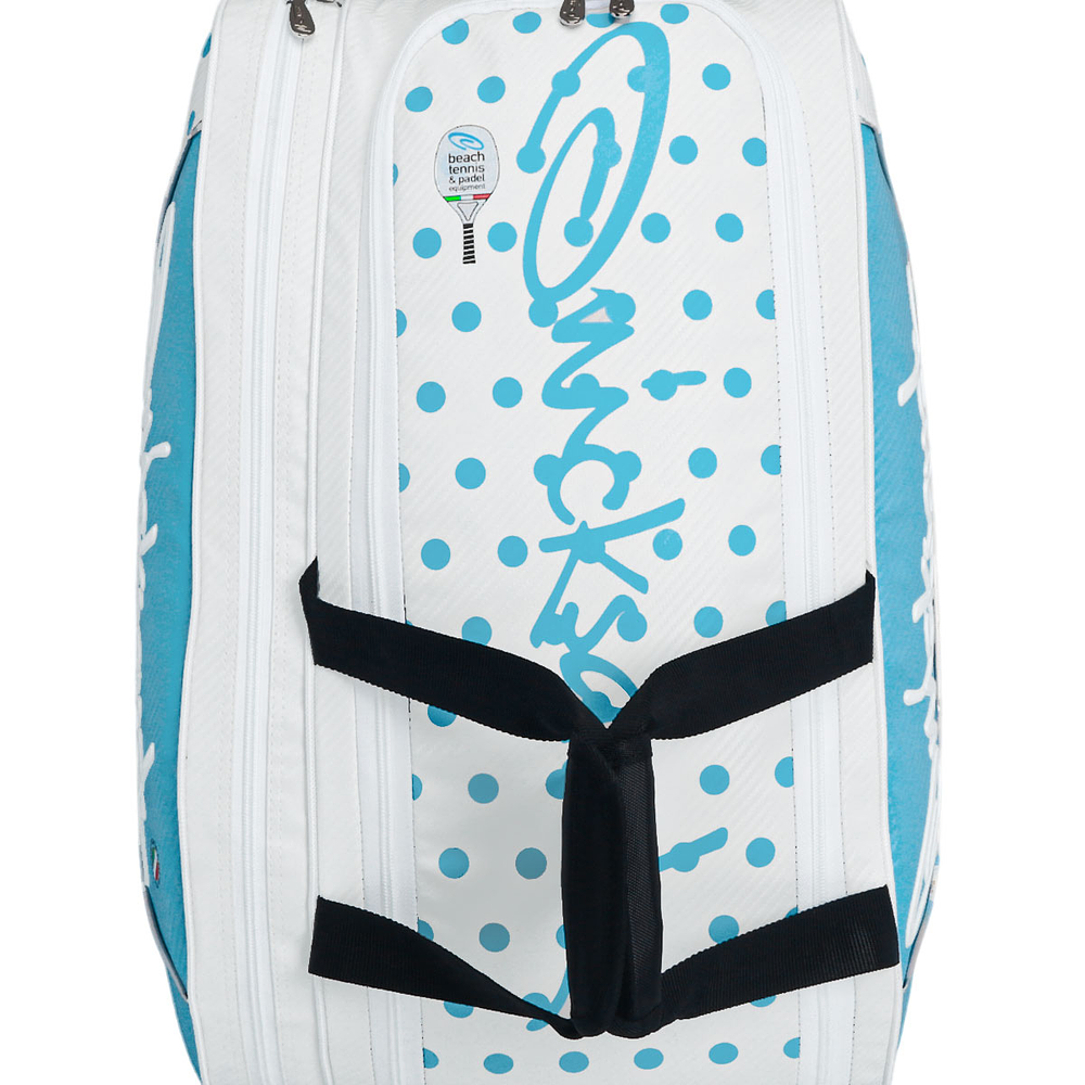 Raqueteira de Beach Tennis Quicksand Compact Azul e Branca