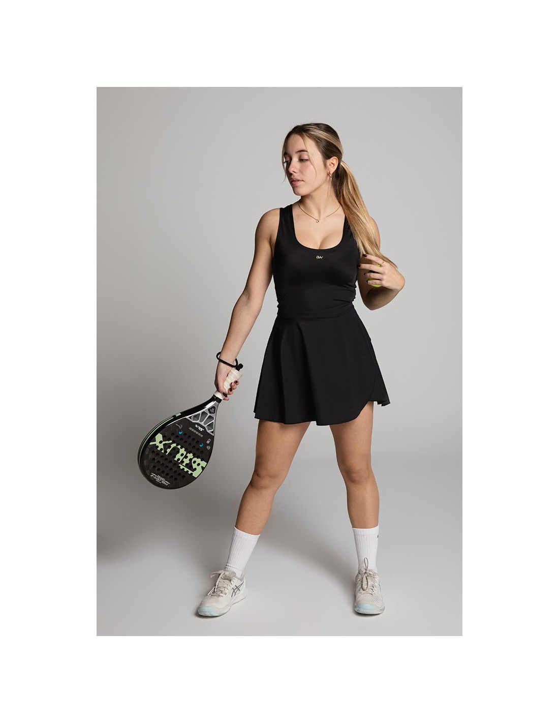 elegant tennis dress The Built-In Bra and Short Tennis Dress - Black