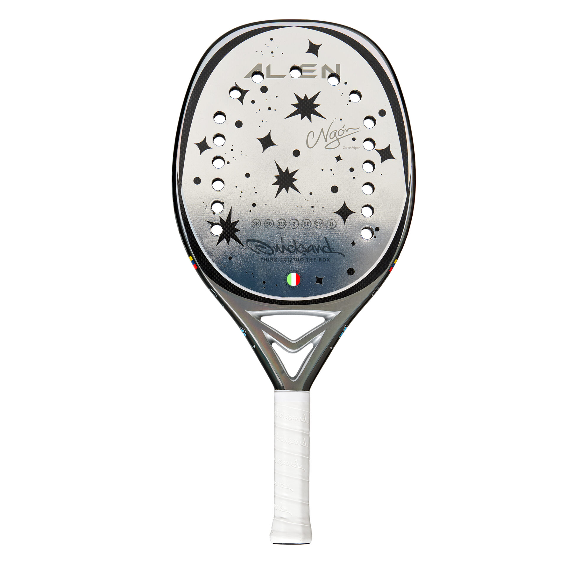 Raquete de Beach Tennis 2025 Quicksand Alien c/ Glipper