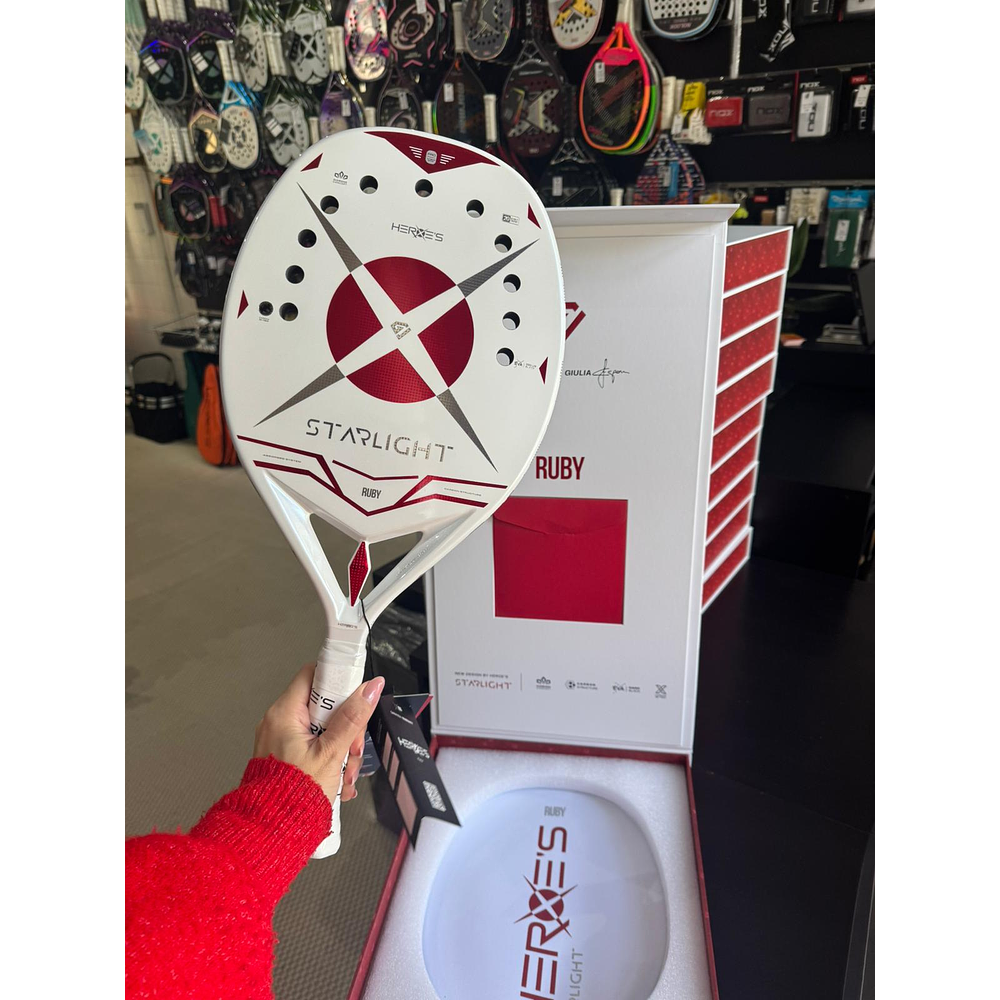       Raquete de Beach Tennis 2026 Heroe's Starlight Rubi