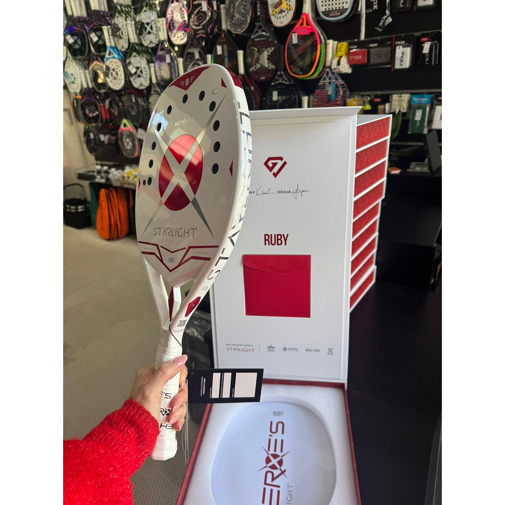       Raquete de Beach Tennis 2026 Heroe's Starlight Rubi