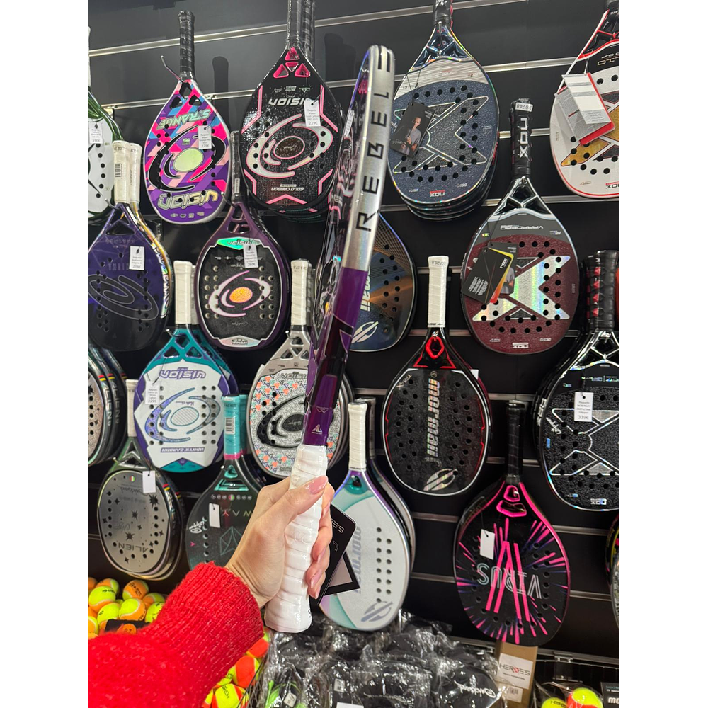       Raquete de Beach Tennis 2026 Heroe's Rebel c/ trat. Glipper