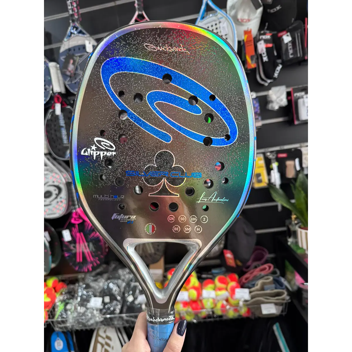 Raquete de Beach Tennis 2026 Quicksand Silverclub c/ Glipper