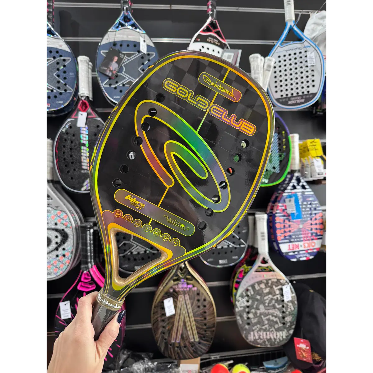 Raquete de Beach Tennis 2026 Quicksand Gold Club