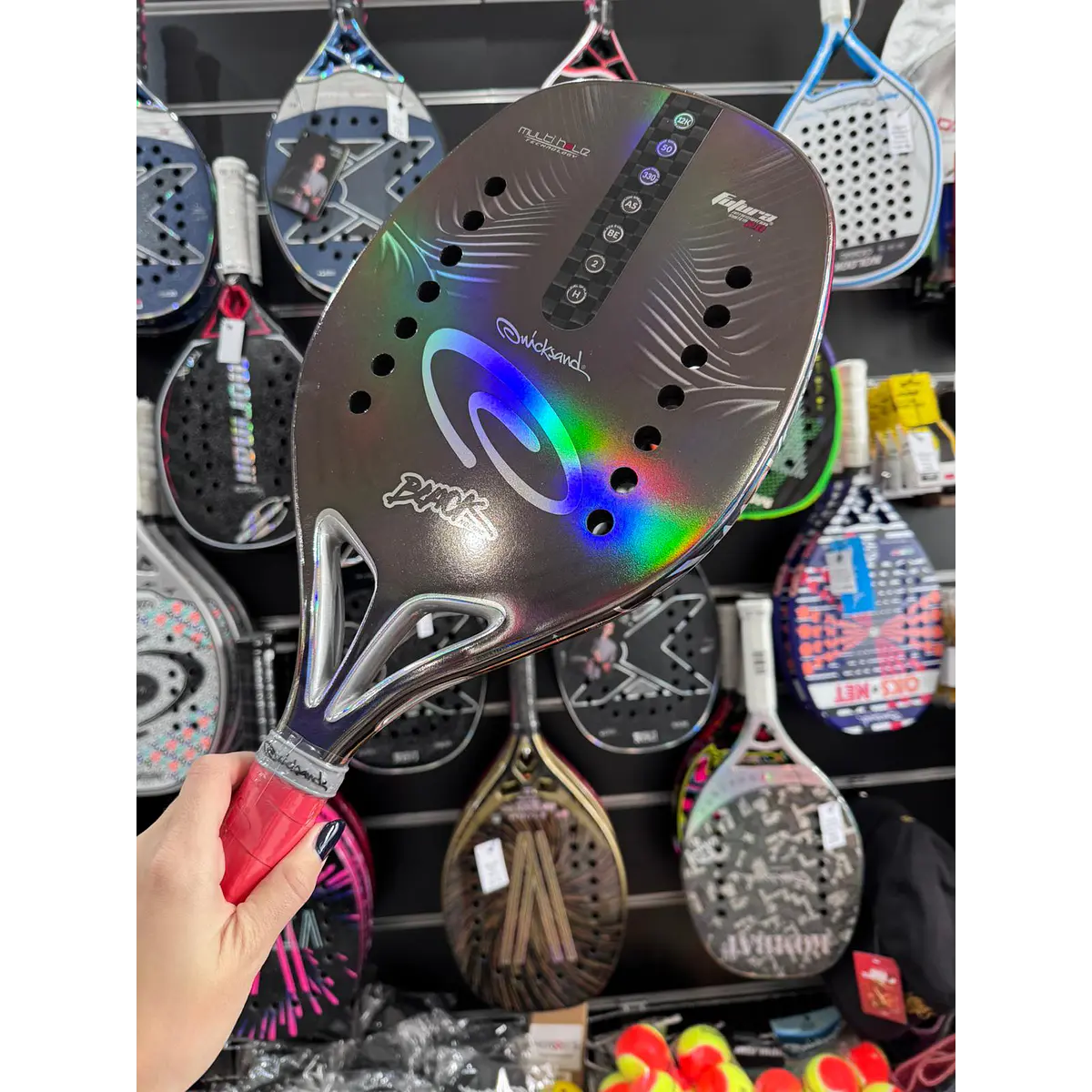Natsuk　初代ノーマテック　レッグスのみ Raquete de Beach Tennis 2026 Quicksand Nolook Black