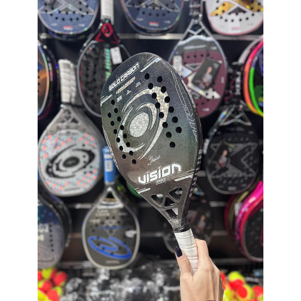 2026 Vision Gold Carbon PRO Beach Tennis Racket