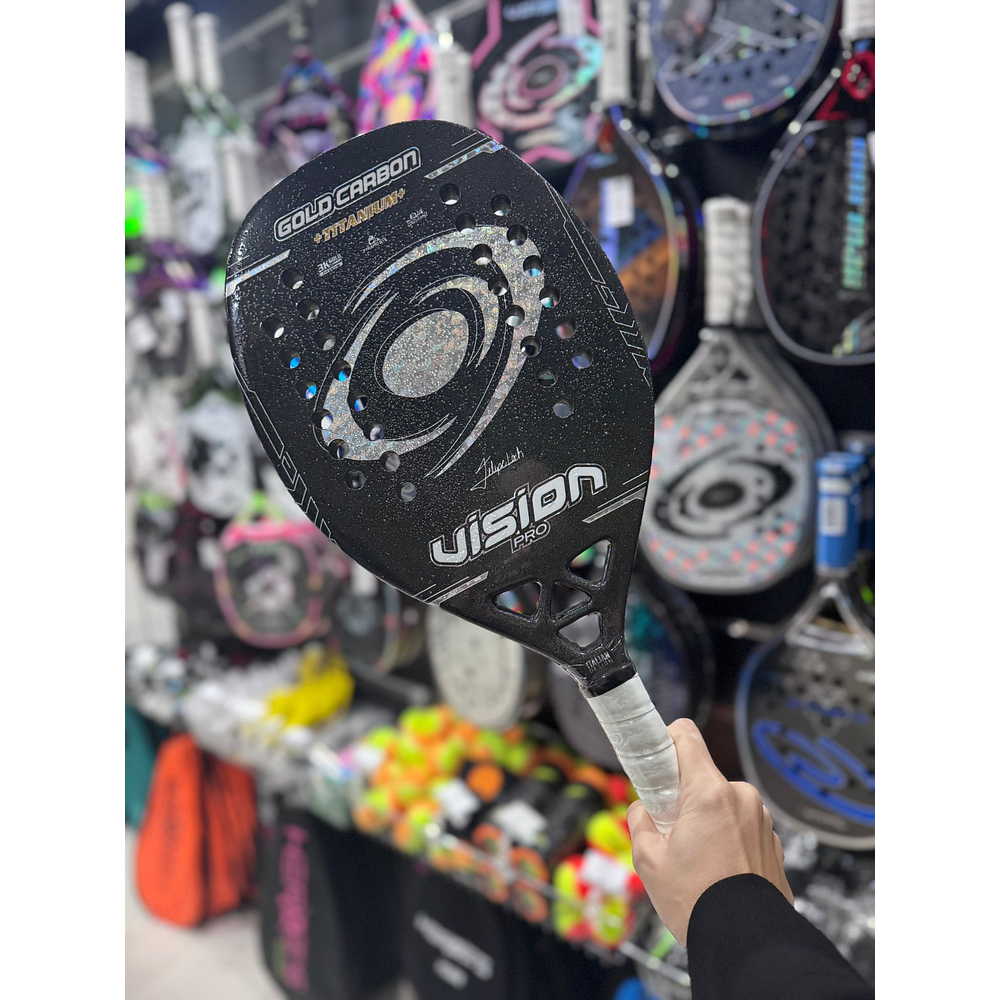 2026 Vision Gold Carbon PRO Beach Tennis Racket