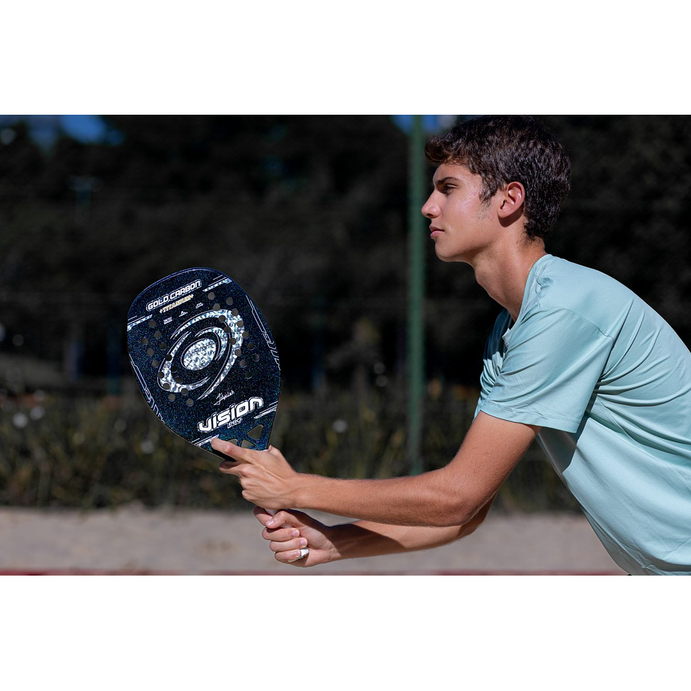 2026 Vision Gold Carbon PRO Beach Tennis Racket