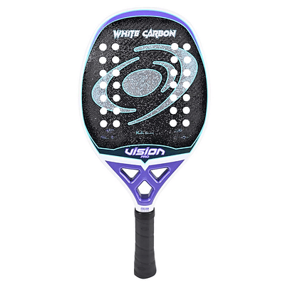 2026 Vision White Carbon PRO Beach Tennis Racket