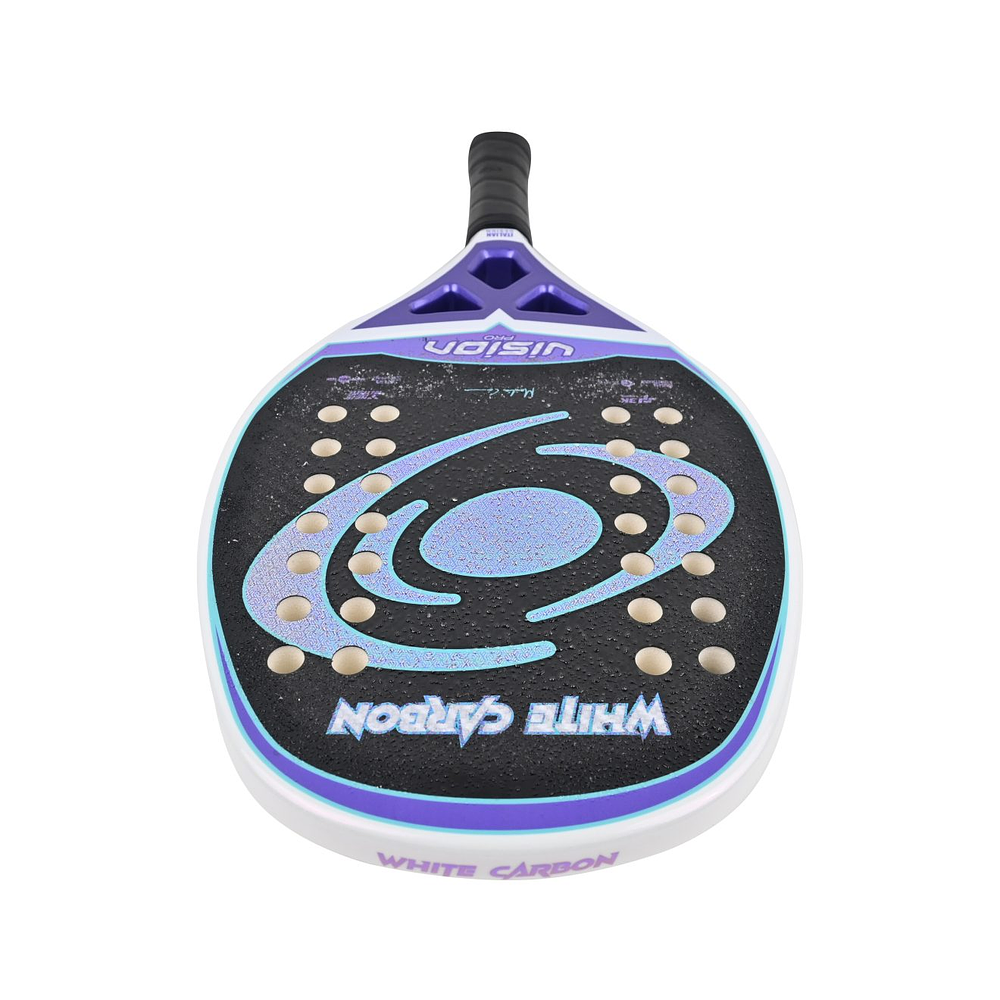 2026 Vision White Carbon PRO Beach Tennis Racket