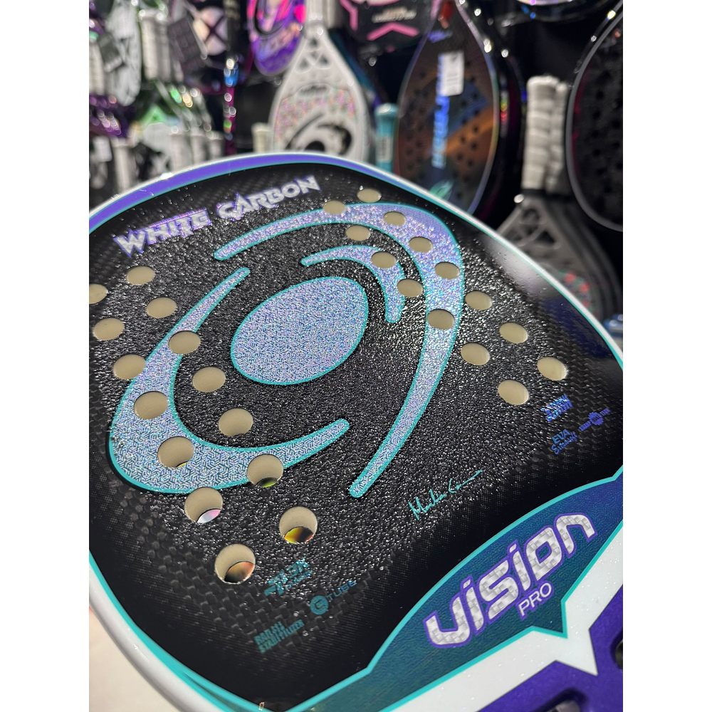 2026 Vision White Carbon PRO Beach Tennis Racket
