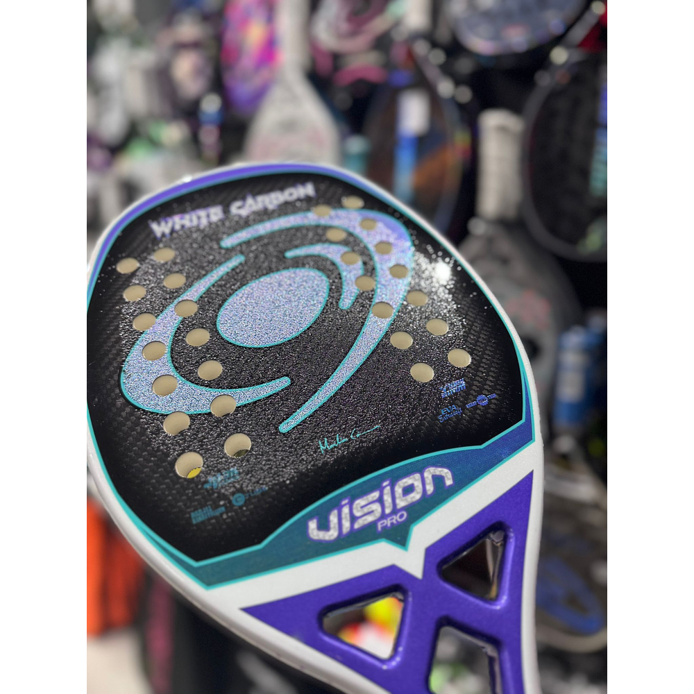 2026 Vision White Carbon PRO Beach Tennis Racket